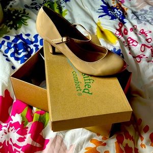 Cityclassified Nude  Mary Jane style Heels